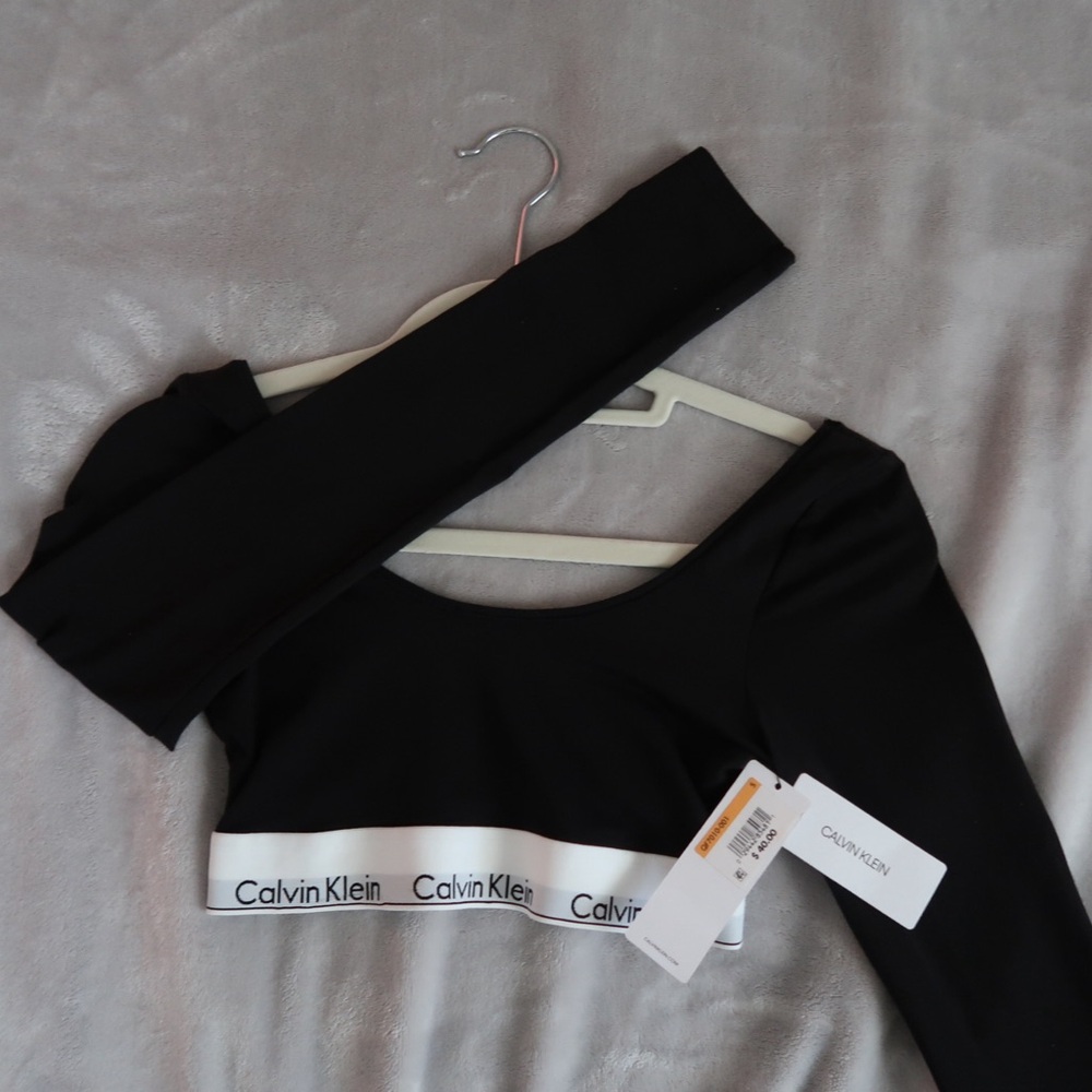 Calvin Klein Black Crop Top